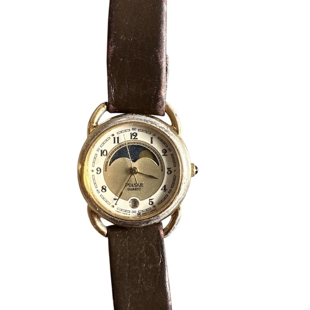 Women's Vintage 1988 MOONPHASE Watch PULSAR V894-0010‎